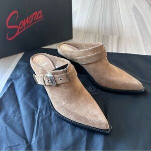 Sonora Leon Belt Mule in Biscuit